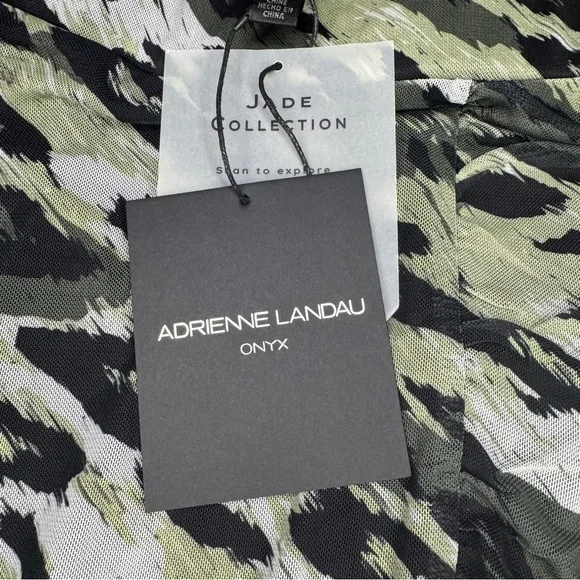 Adrienne Landau Onyx Jade Collection Ruched Mesh Skirt Size S NWT - Picture 10 of 11